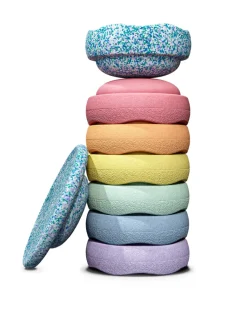 TIJDELIJKE ACTIE Stapelstein Winter Special Rainbow Set Pastel COMPLEET