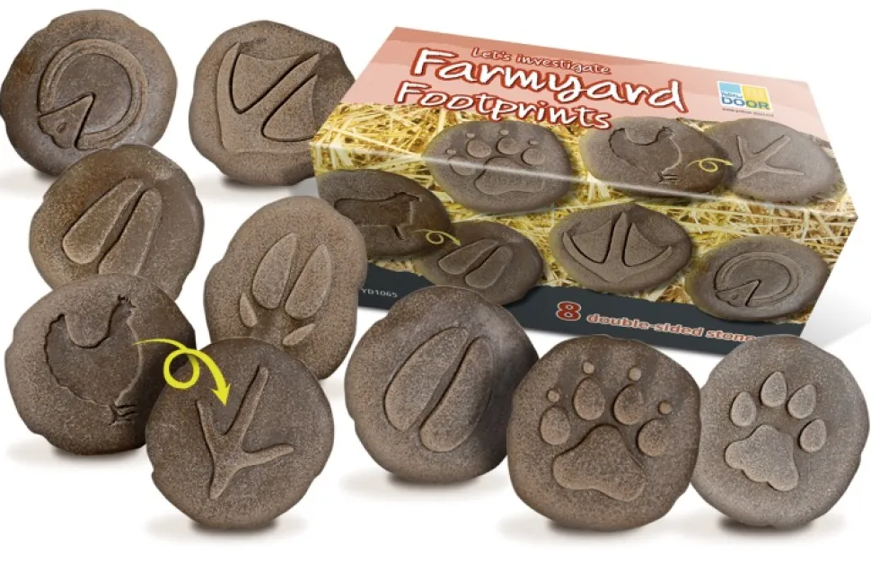 Yellow Door - Farmyard Pootafdruk Speelstenen