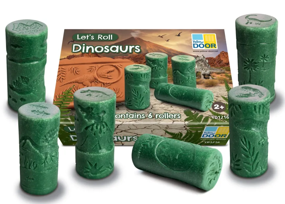 Yellow Door - Let's Roll Dinosaurs Kleirollers