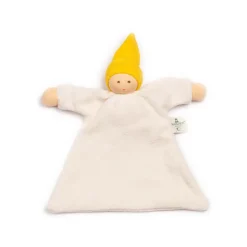 Zonnekindpop | Badstof Geboorteknuffel Geel